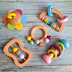 Wooden Rattles